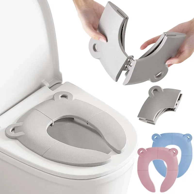 Home Bathroom With Urinal - Baby Cartoon Travel Folding Potty Seat