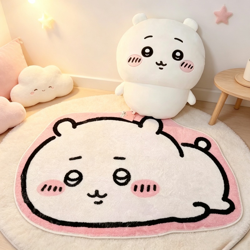 Home Bathroom Mats - Hot Chiikawa Cartoon Rug Anime Hachiware