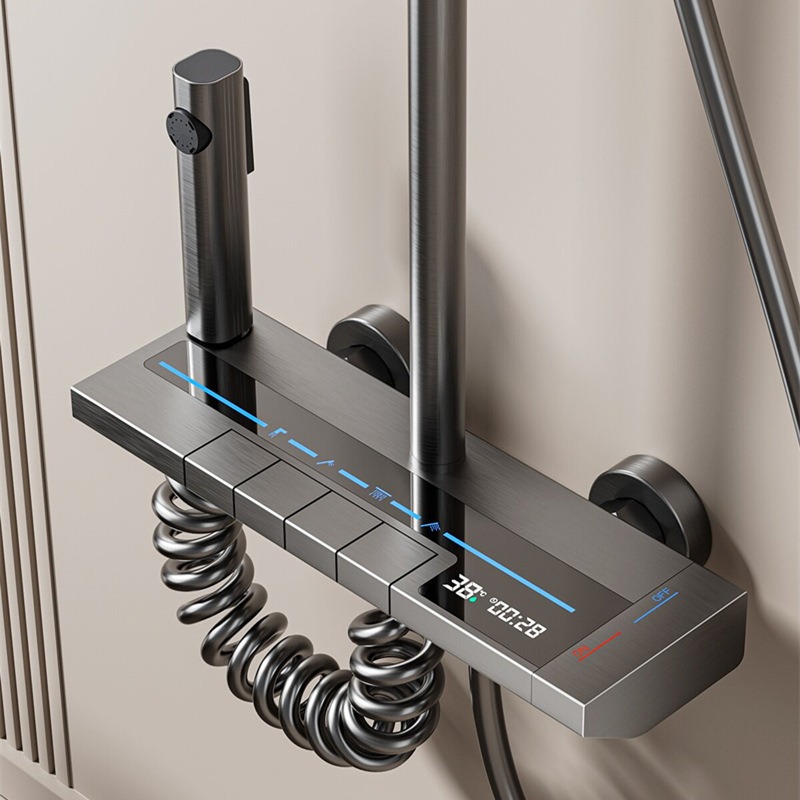 Bathroom Home Improvement - LED Digital Display Shower Set Hot