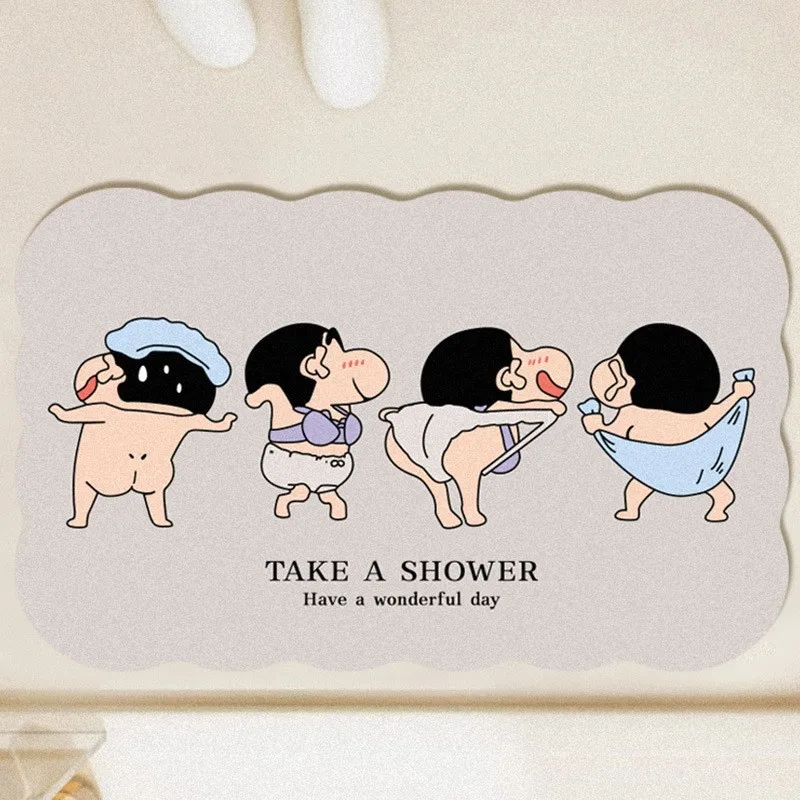 Home Bathroom Mats - Cartoon Cute Crayon Shin-chan Home Bathroom