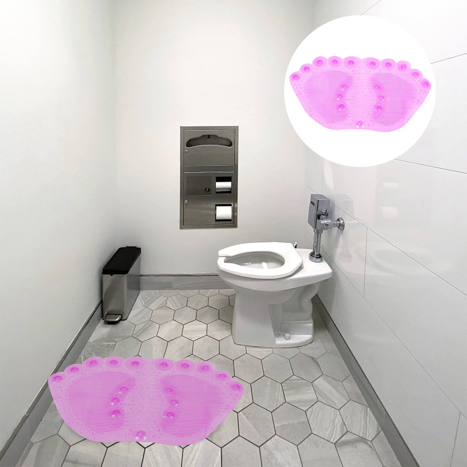 Home Bathroom Mats - 1Pcs Massage Bathing Mat PVC Non-Skid