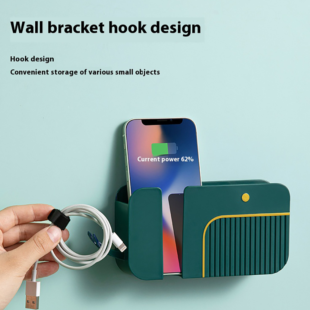 Home Essentials Bathroom Rack - Punch-Free Retro Wall Storage Holder Self-Adhesive