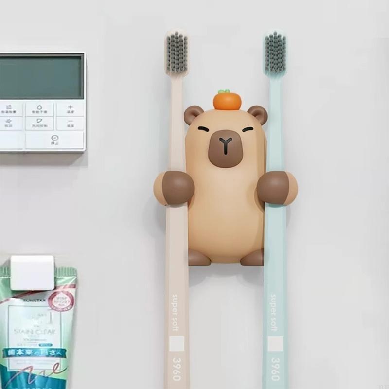 Home Essentials Bathroom Rack - Family Bathroom Essential Cartoon Toothbrush Rack