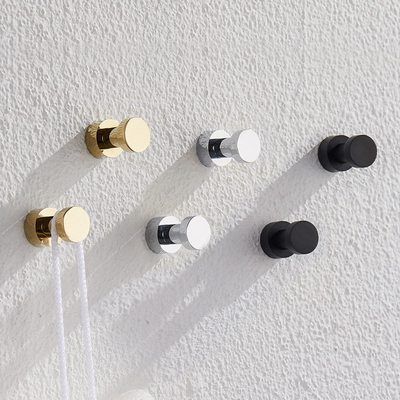 Bathroom Home Improvement - 2/3/4/5pcs Brass Robe Hooks Rustproof Towel