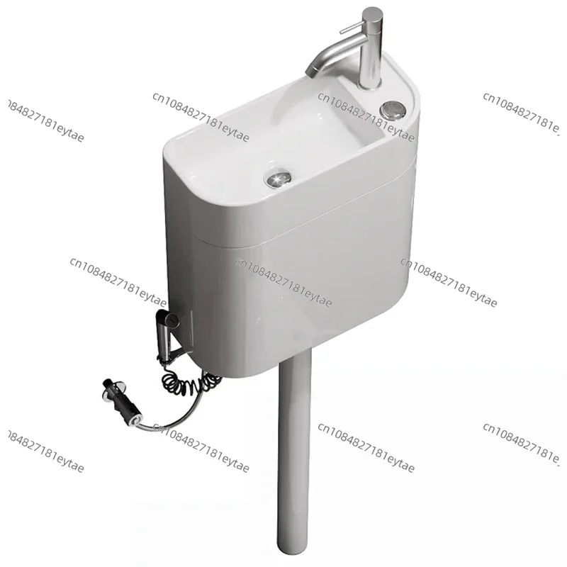 Home Bathroom With Urinal - Squatting toilet ceramic water tank with