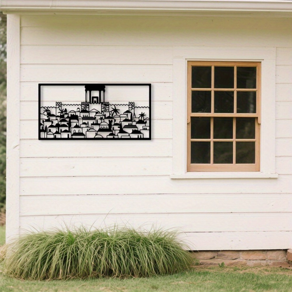 Home & Bathroom Building Products Pte Ltd Photos - CIFBUY Metal Wall Art Jerusalem Mural