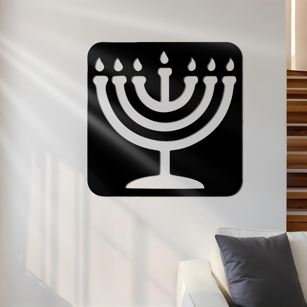 Home & Bathroom Building Products Pte Ltd Photos - CIFBUY Iron Wall Art Vintage Menorah