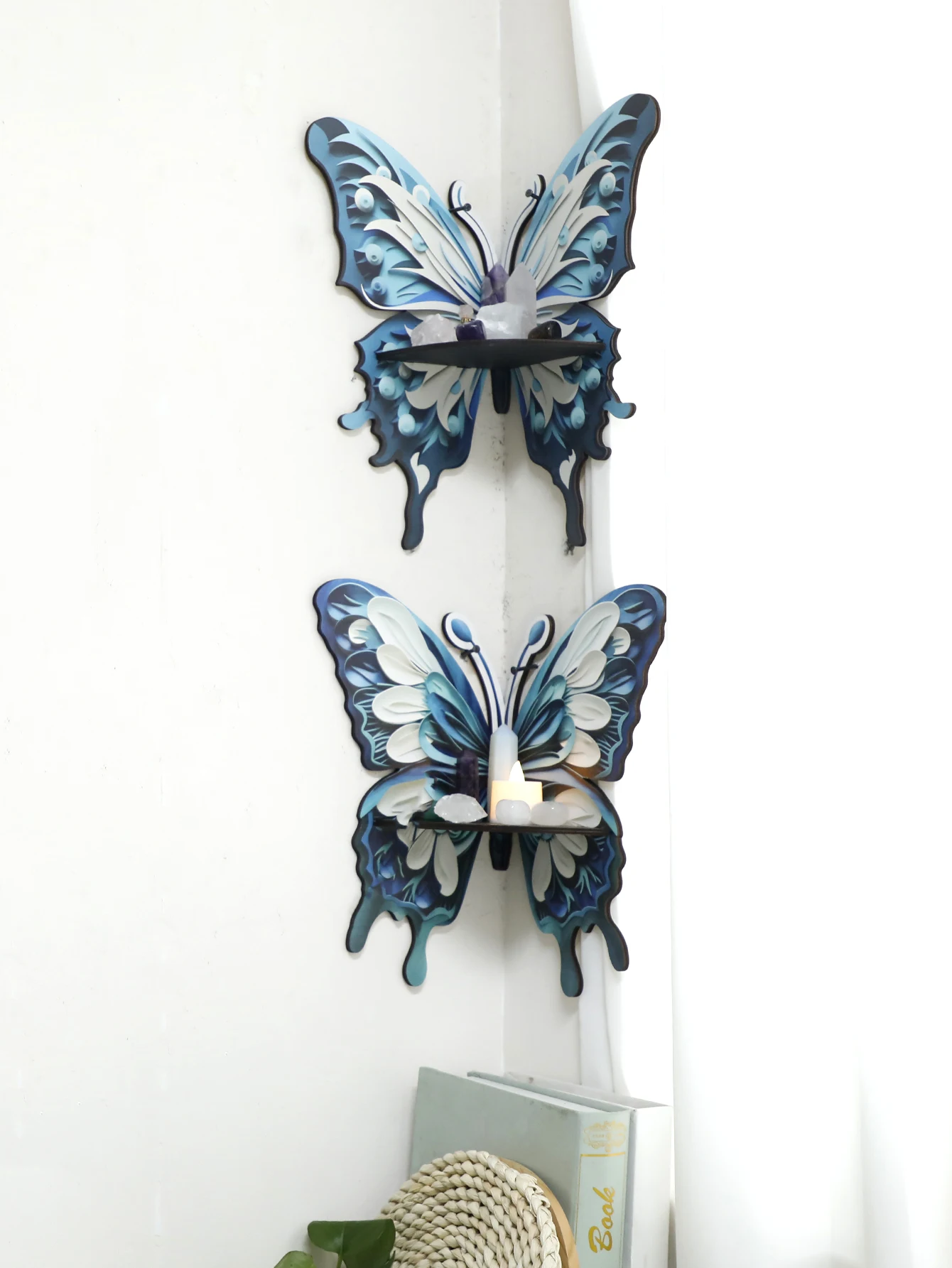 Three Color Butterfly Crystal  - огляд і ціна Home Essentials Bathroom Rack