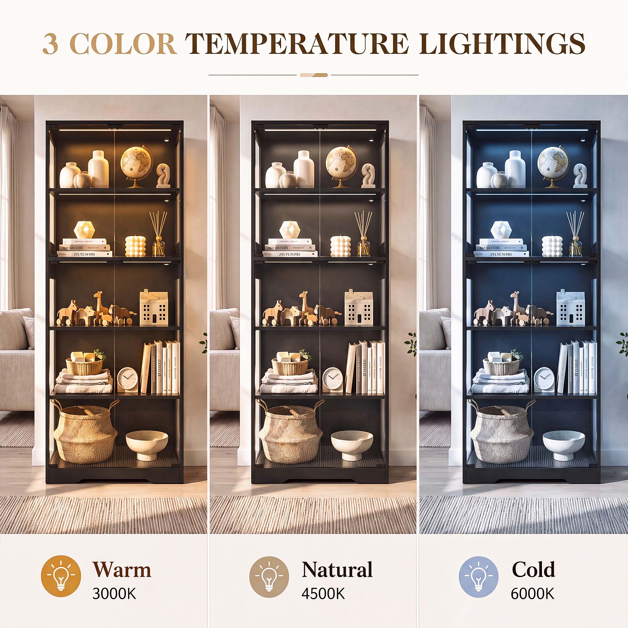 TCGBKAF 5‑Tier Display Cabinet - огляд і ціна Home & Bathroom Building Products Pte Ltd Photos