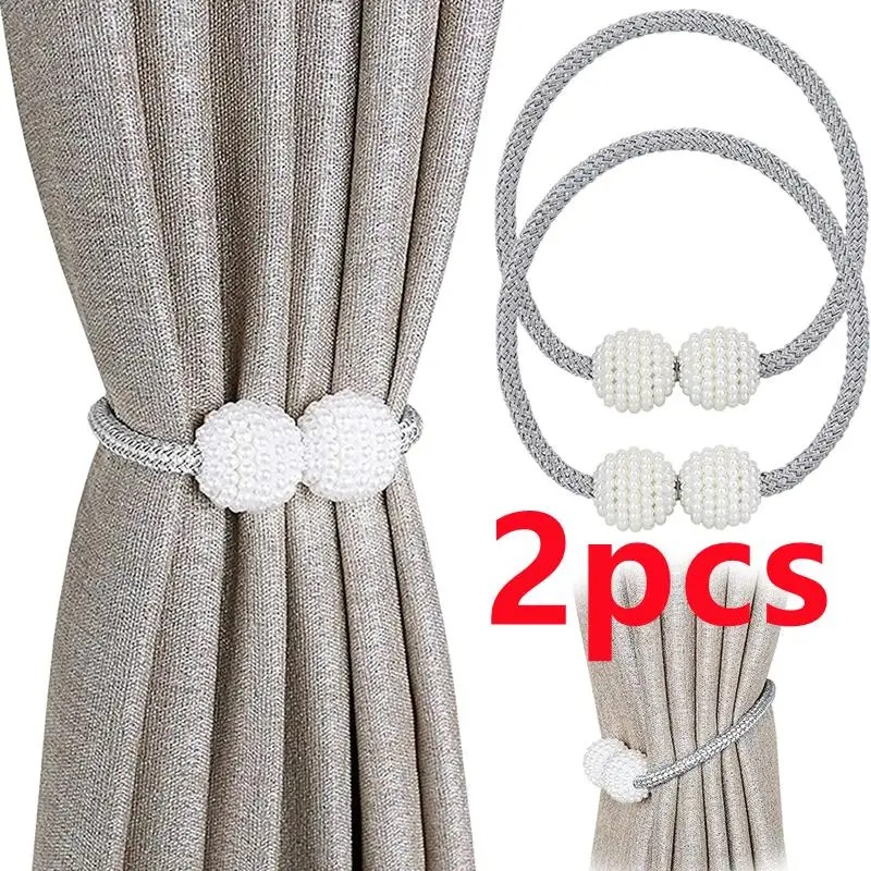 1/2PCS Pearl Magnetic Curtain  - огляд і ціна Home Goods Bathroom