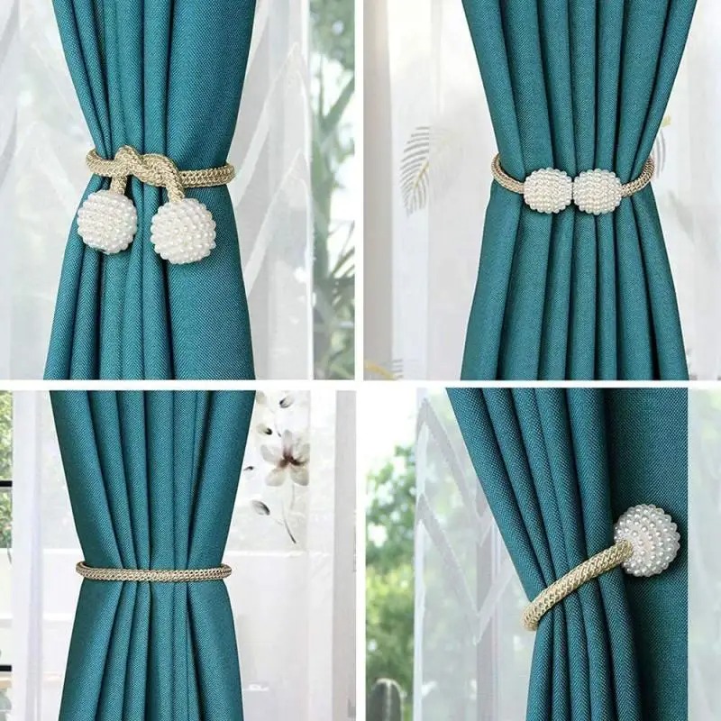 1/2PCS Pearl Magnetic Curtain  - огляд і ціна Home Goods Bathroom