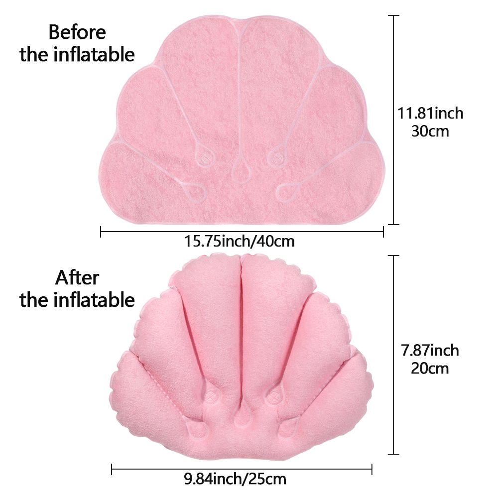 Soft Fan-shaped Inflatable Pil - огляд і ціна Bathtub Pillow Inflatable