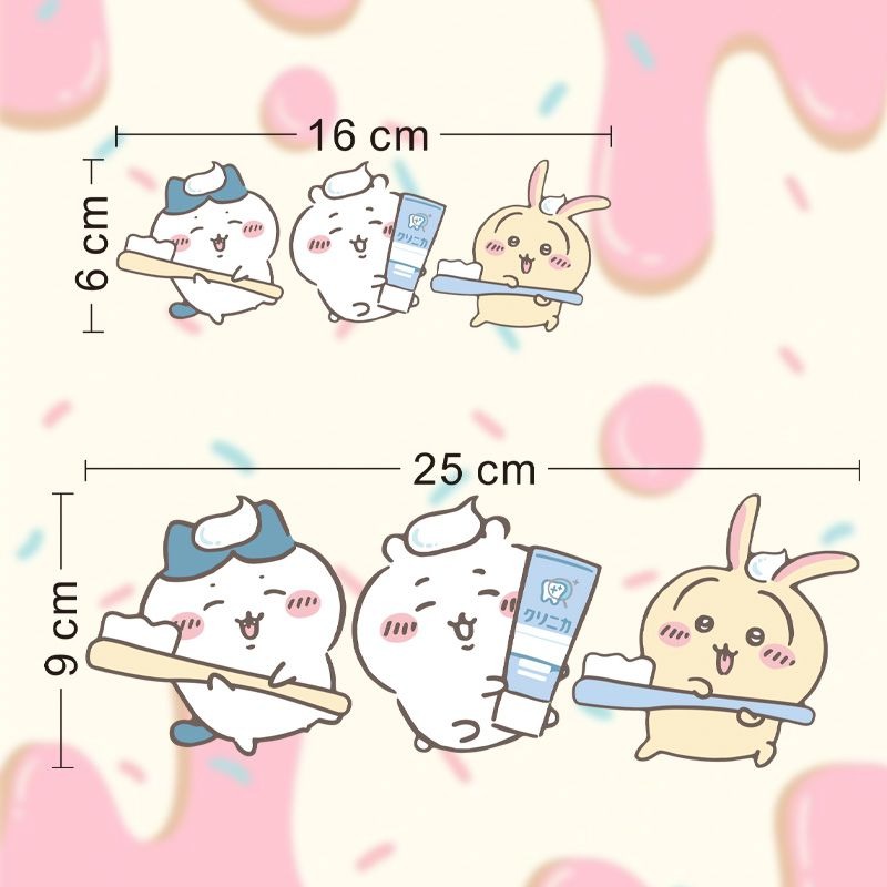 Hot Chiikawa Mirror Stickers S - огляд і ціна Bathroom Home Improvement
