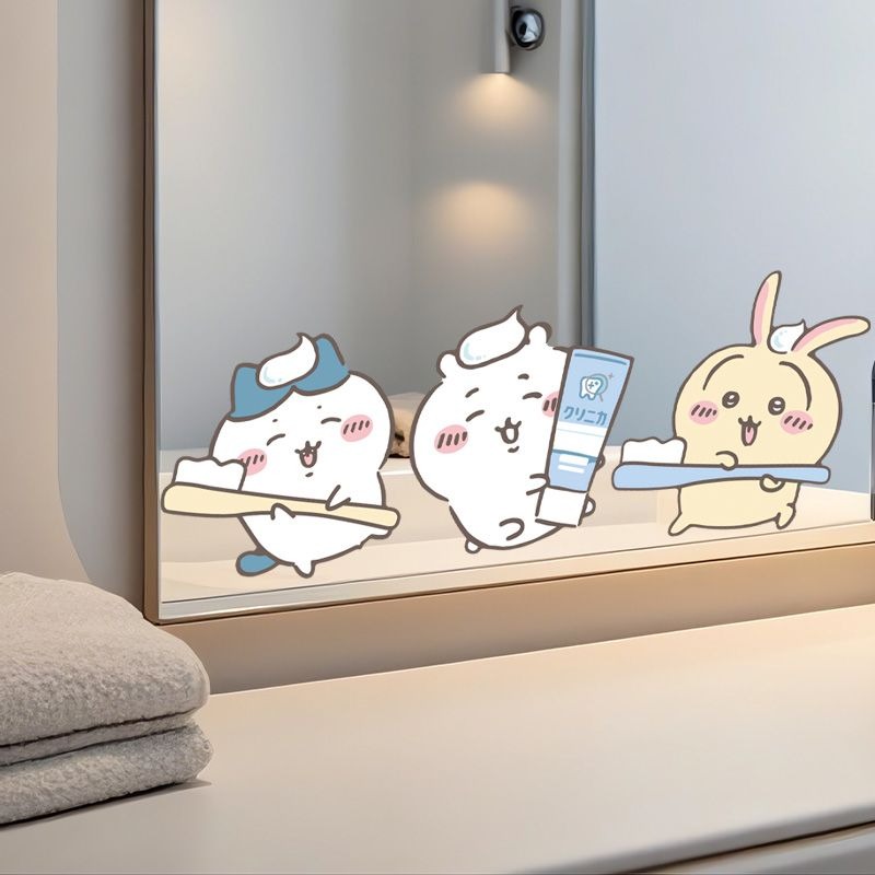 Hot Chiikawa Mirror Stickers S - огляд і ціна Bathroom Home Improvement