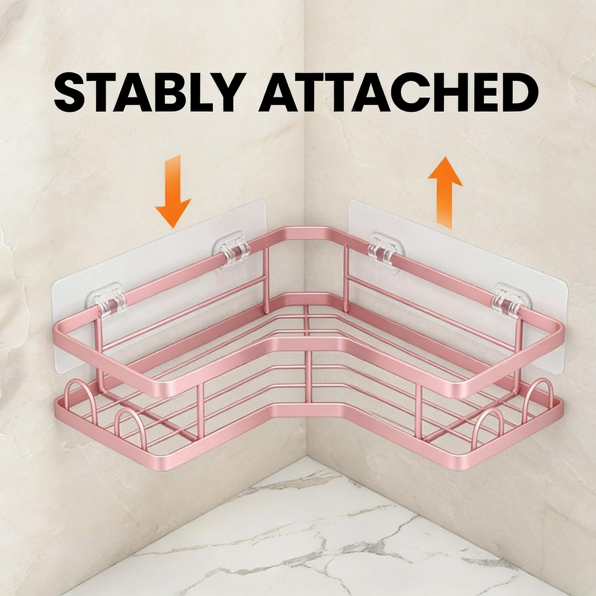 5Pcs Minimalist Pink Shower Or - огляд і ціна Home Essentials Bathroom Rack