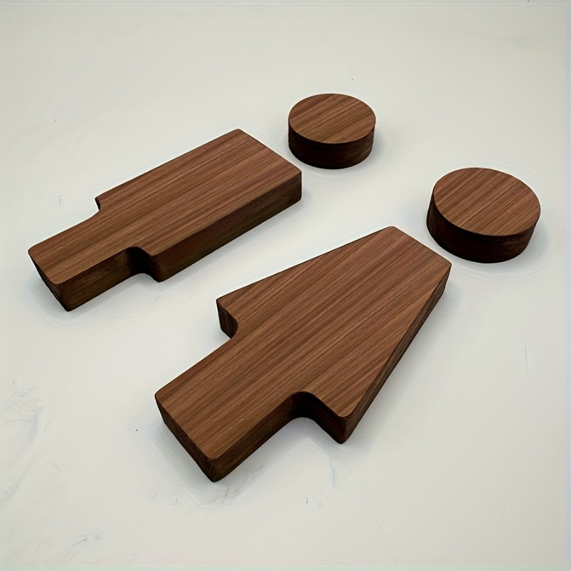 2PCS Wooden Bathroom Sign for  - огляд і ціна Home Bathroom Door Signs