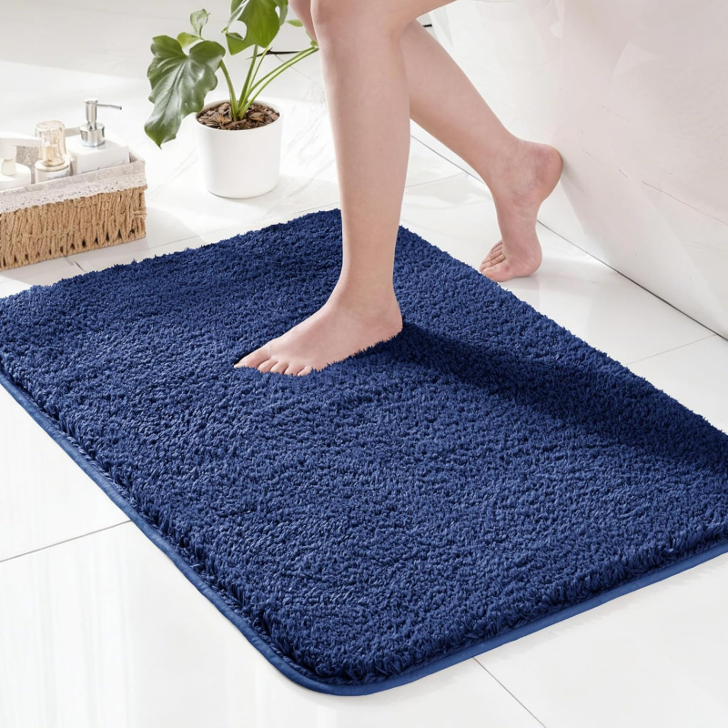 VIKAMA Multi Size Navy Blue Ba - огляд і ціна Zara Home Bathroom Rug