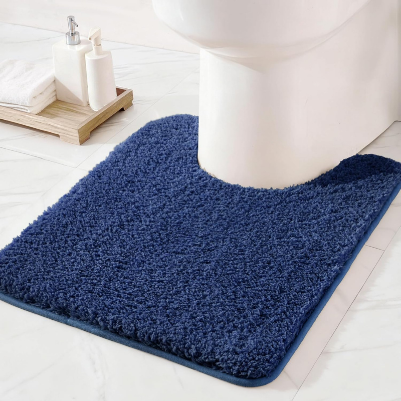 VIKAMA Multi Size Navy Blue Ba - огляд і ціна Zara Home Bathroom Rug