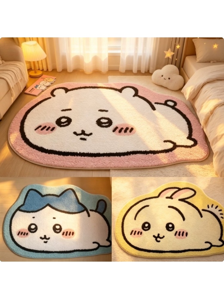 Chiikawa Cartoon Rug Anime Hac - огляд і ціна Home Bathroom Mats