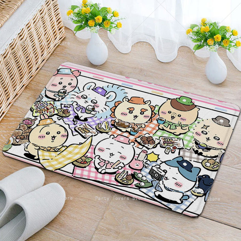 Anime Chiikawas Flannel Carpet - огляд і ціна Home Bathroom Mats