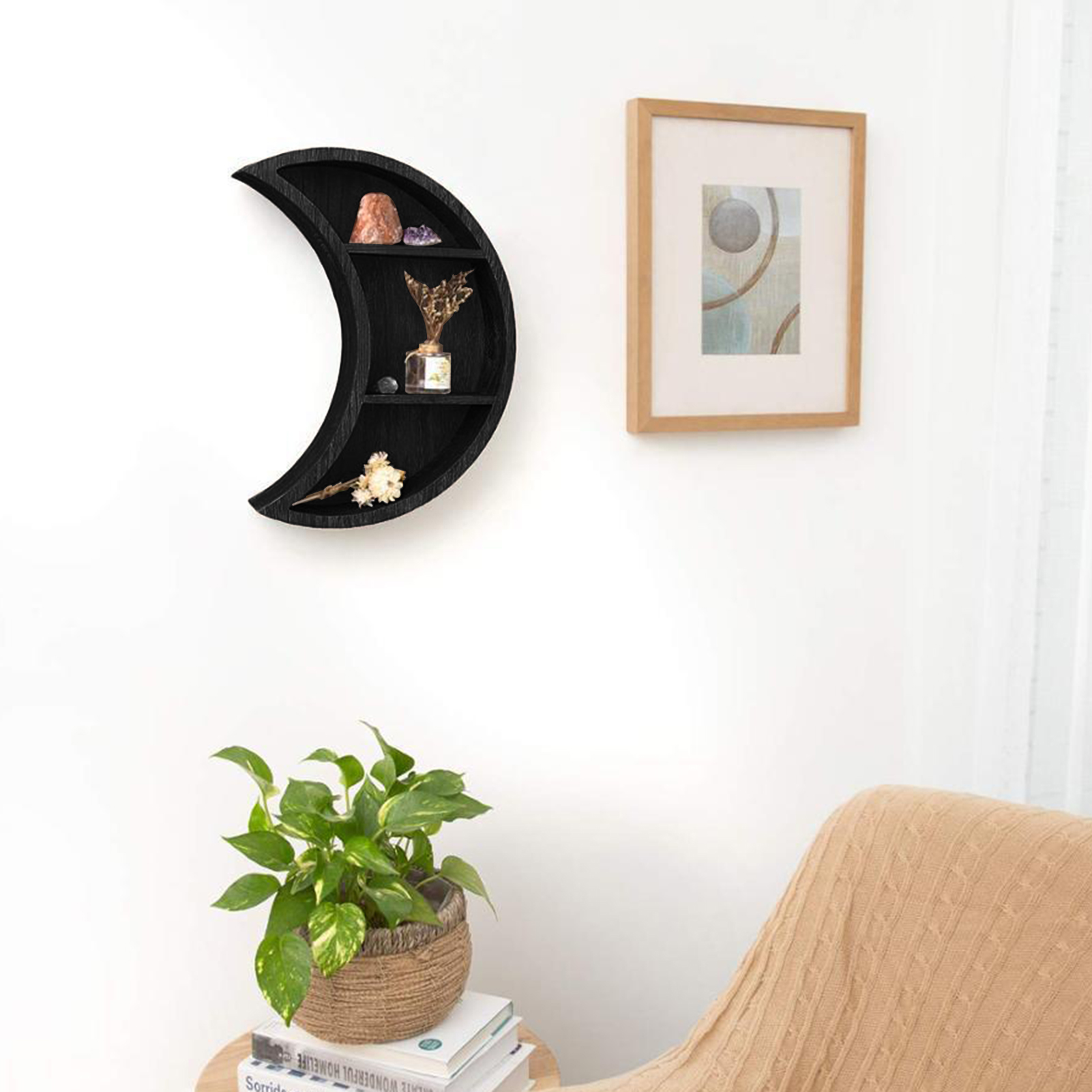 Wooden Moon Shelves Bohemian M - огляд і ціна Home Essentials Bathroom Rack