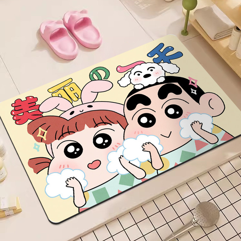 Crayon Shin-Chan Cartoon Diato - огляд і ціна Home Bathroom Mats