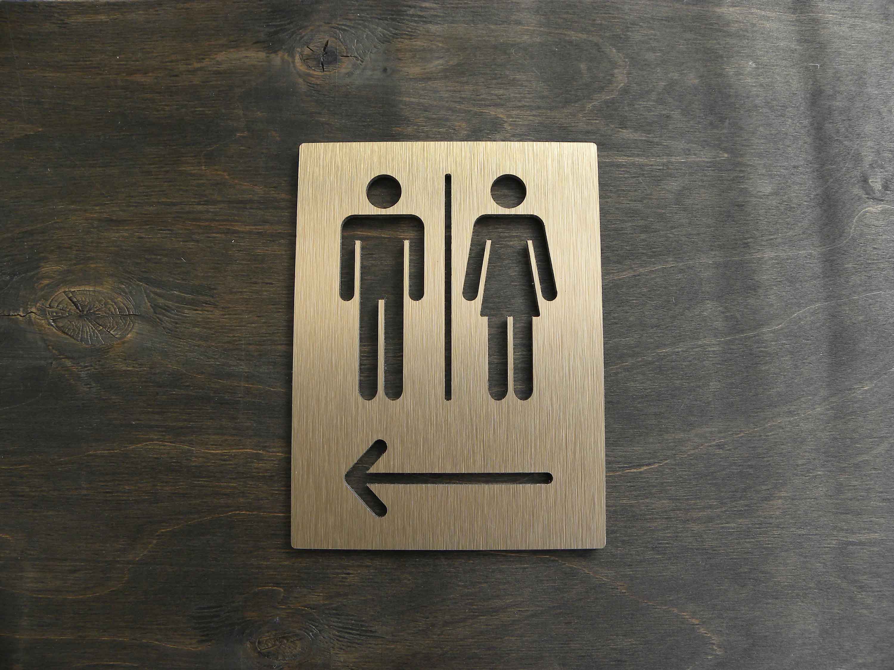 Aluminum Alloy Metal Black Gol - огляд і ціна Home Bathroom Door Signs