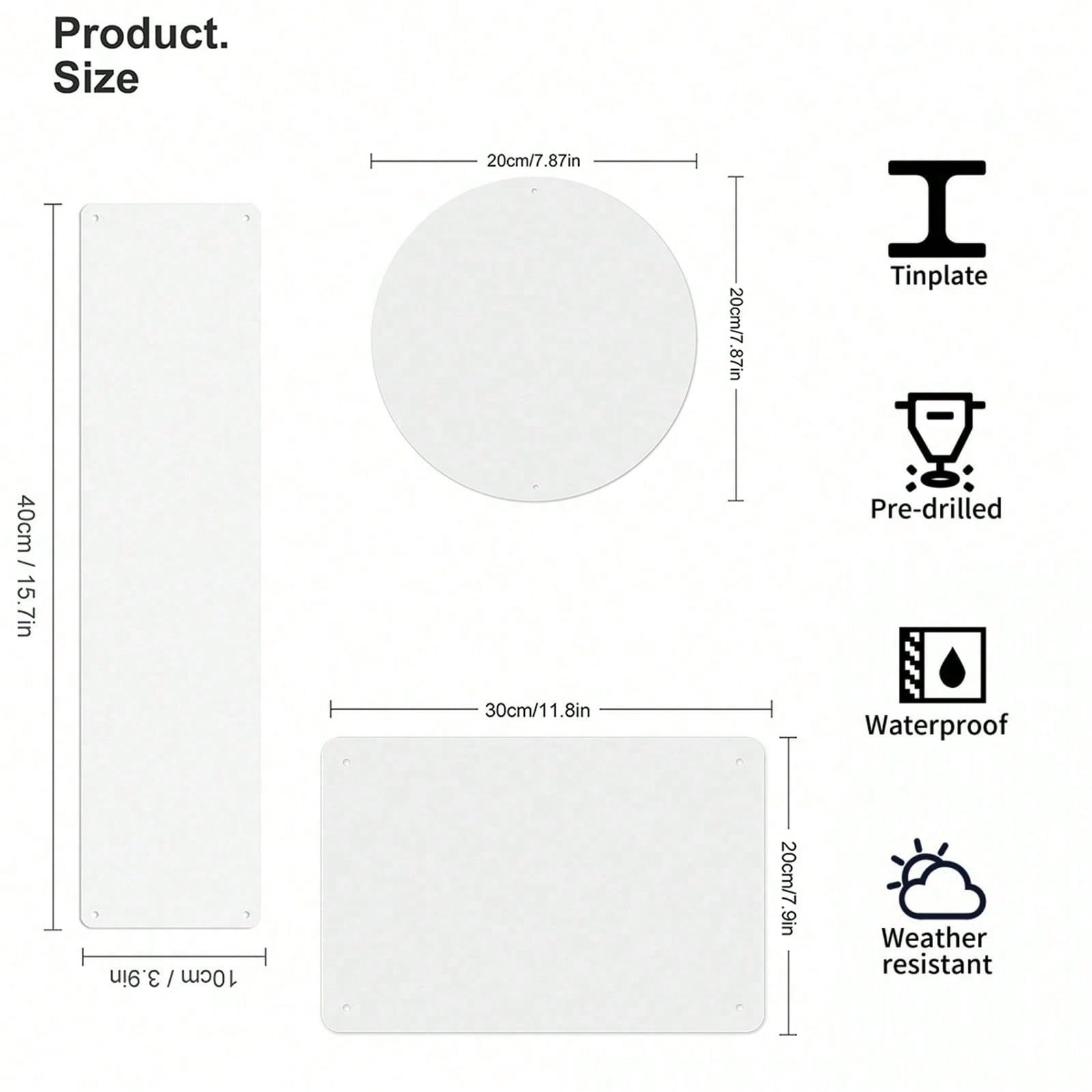 2D Flat - 2D Plane, 1 Vintage  - огляд і ціна Home Bathroom Door Signs