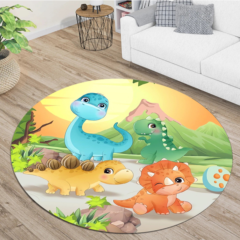 Cute Cartoon Dinosaur Mountain - огляд і ціна Zara Home Bathroom Rug