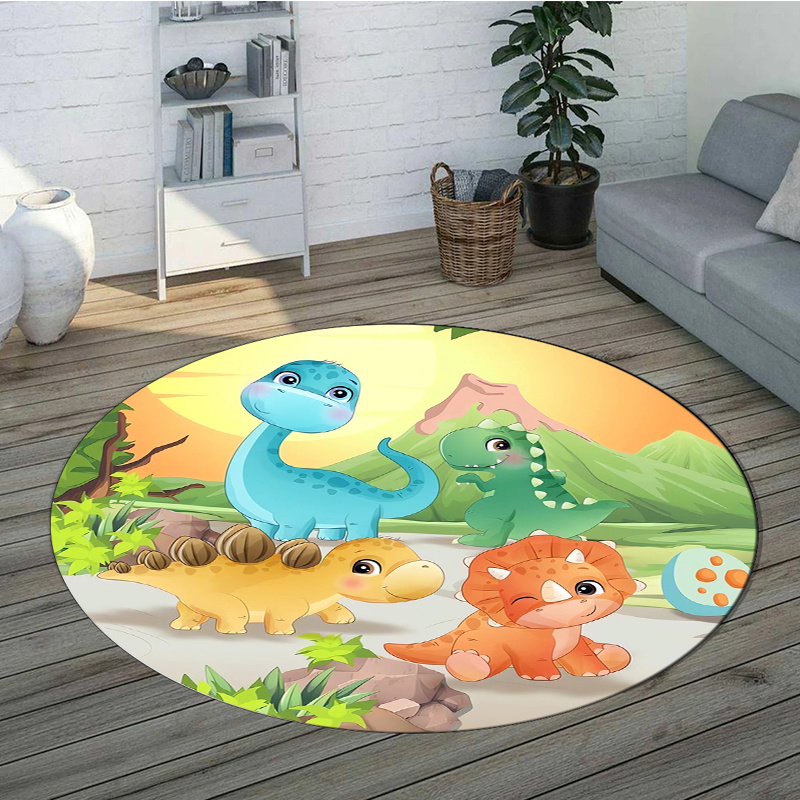 Cute Cartoon Dinosaur Mountain - огляд і ціна Zara Home Bathroom Rug