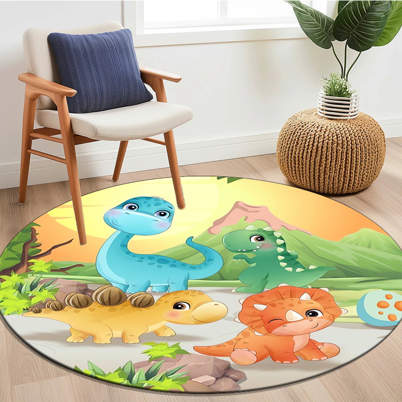 Cute Cartoon Dinosaur Mountain - огляд і ціна Zara Home Bathroom Rug