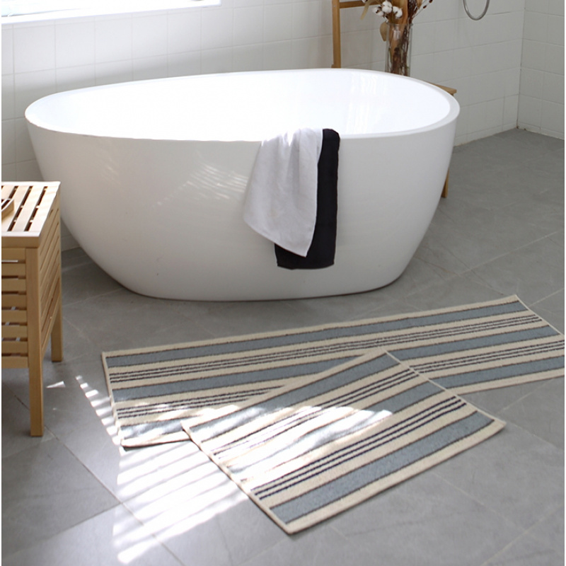 VIKAMA Korean Minimalist Strip - огляд і ціна Zara Home Bathroom Rug