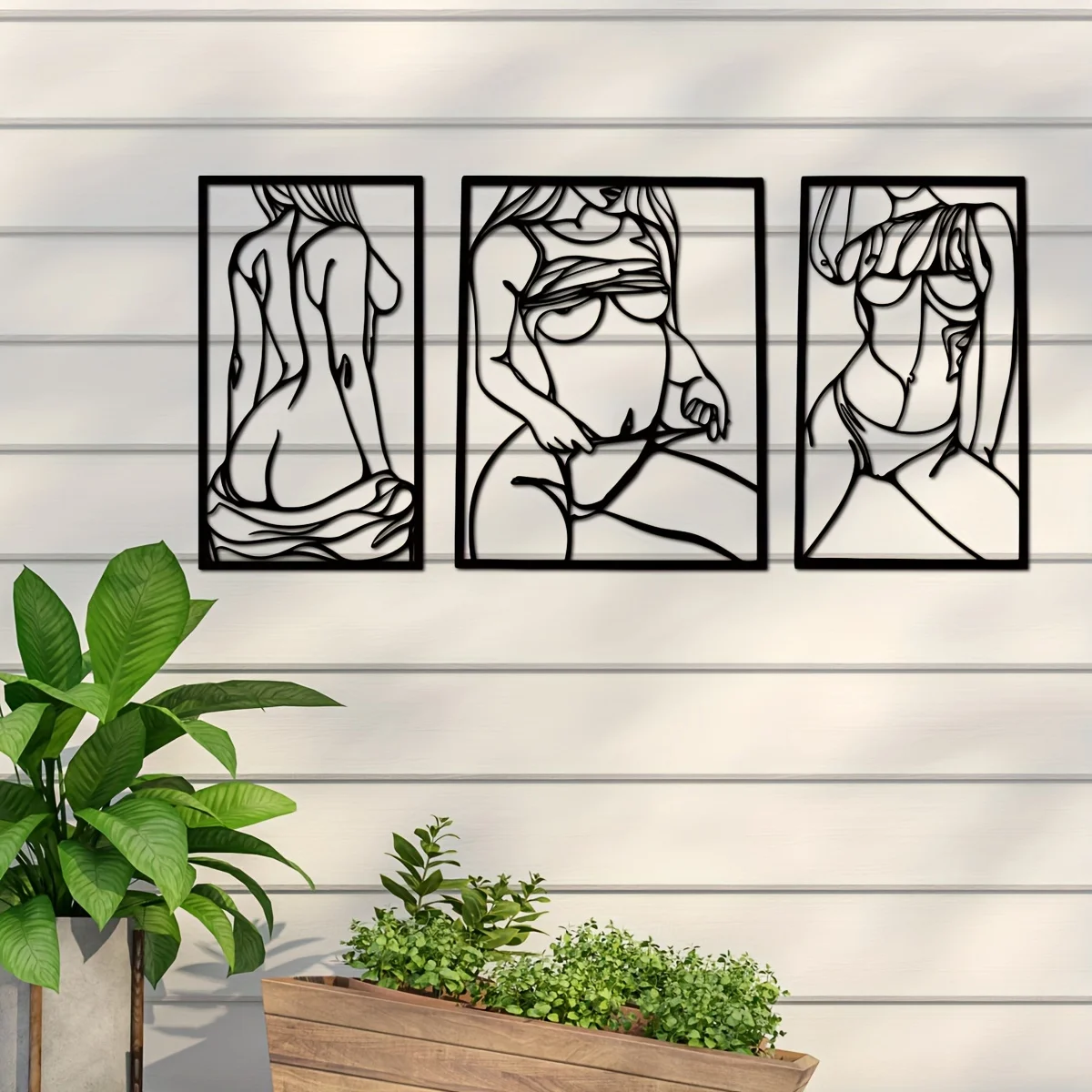 1pc Metal Art Wall Decor, Blac - огляд і ціна Home Goods Bathroom