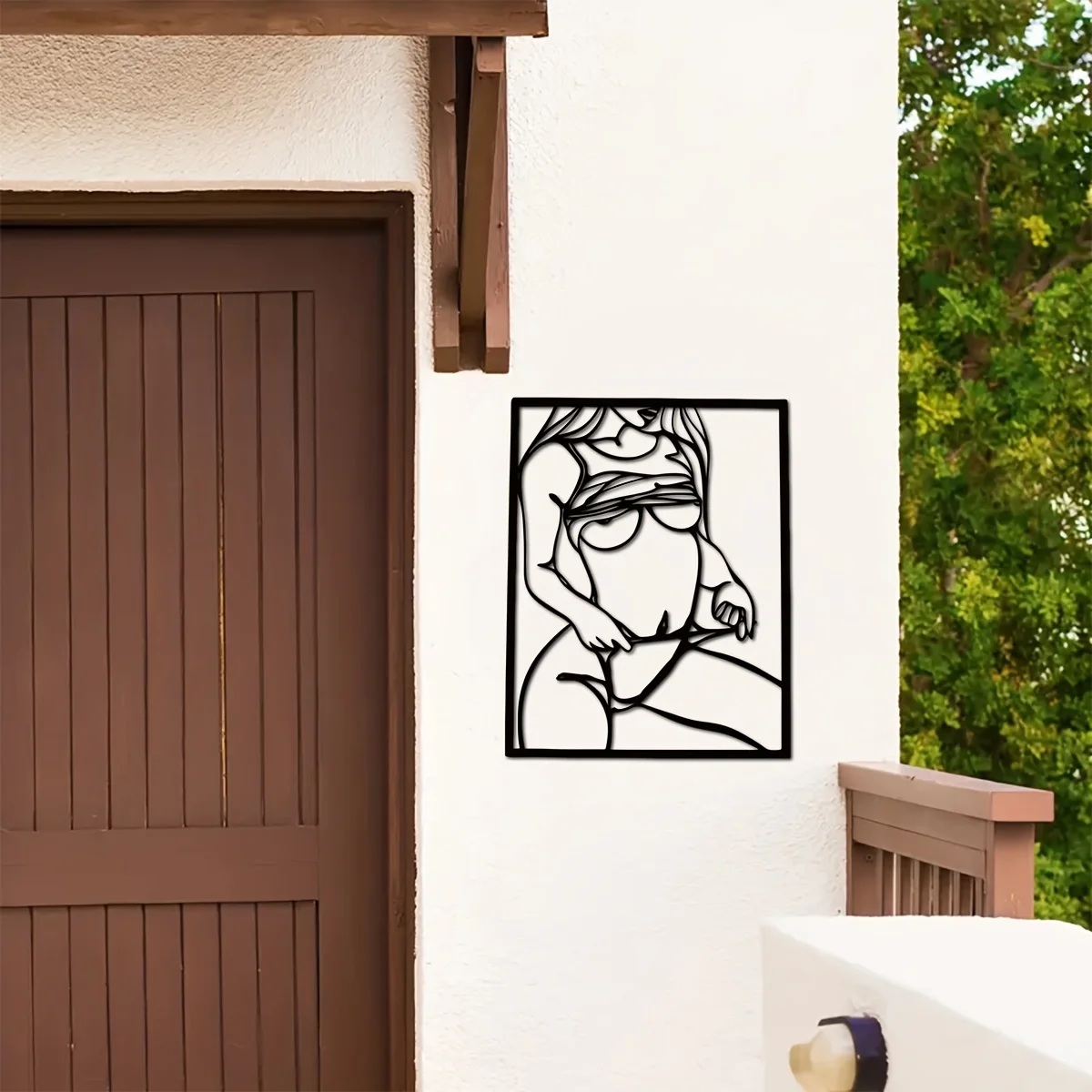 1pc Metal Art Wall Decor, Blac - огляд і ціна Home Goods Bathroom