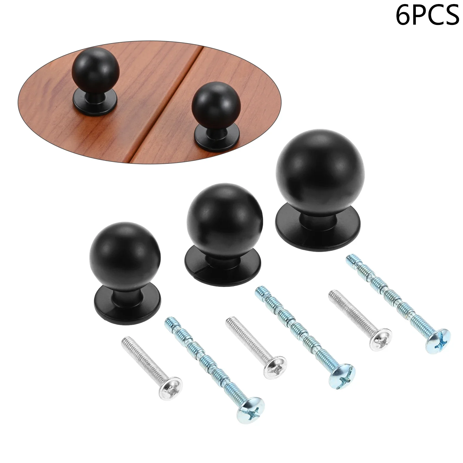 6pcs Black Modern Cabinet Door - огляд і ціна Home Hardware Bathroom Cabinets