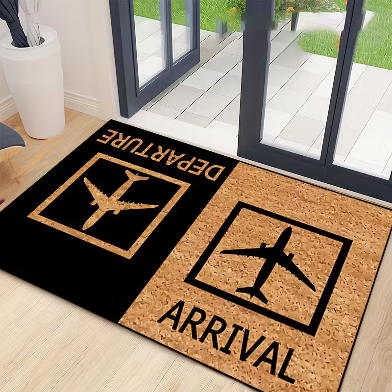 Airport Sign Doormat Funny Ent - огляд і ціна Home Bathroom Door Signs