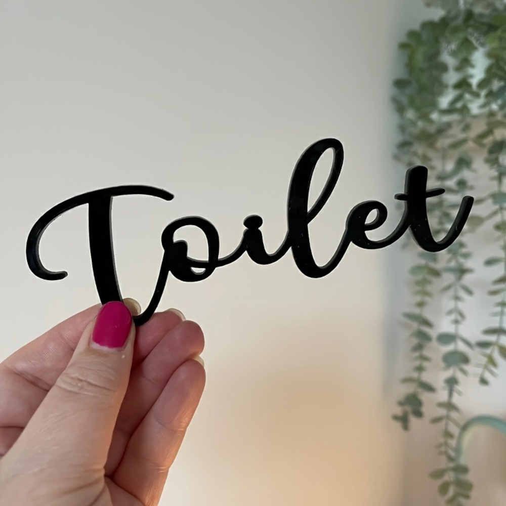 CIFBUY Modern Plastic Letter S - огляд і ціна Home Bathroom Door Signs