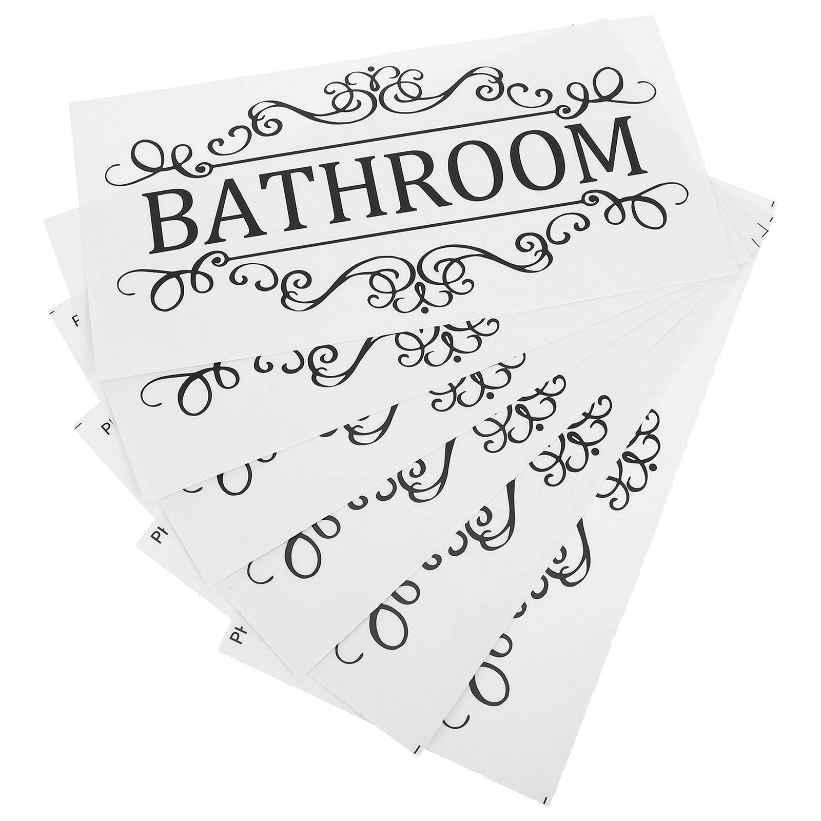 6Pcs Minimalist Rectangle Door - огляд і ціна Home Bathroom Door Signs