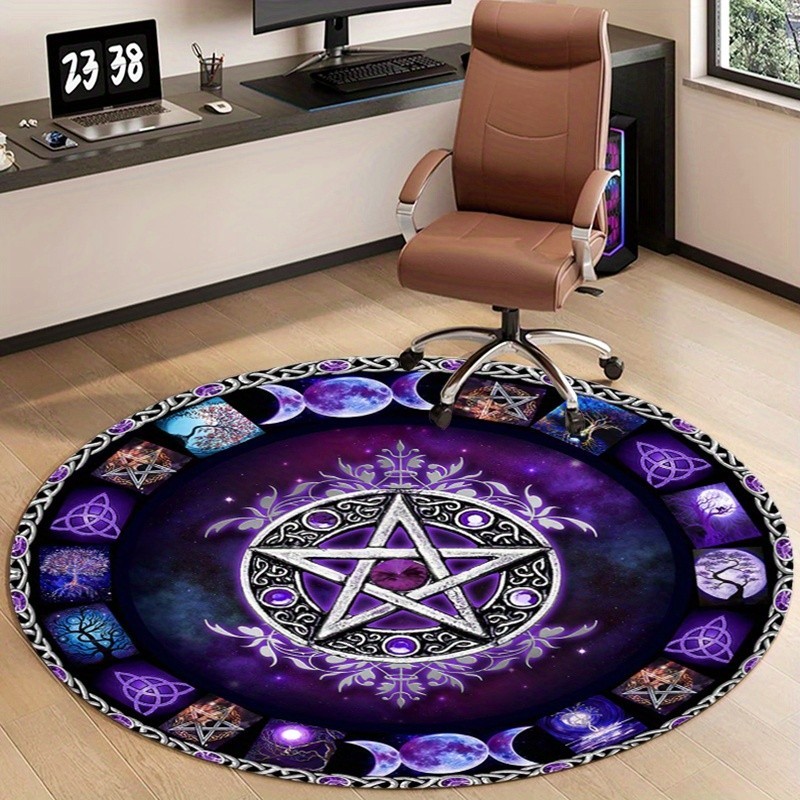 Round Blue Dragon Rug Fantasy  - огляд і ціна Home Bathroom Trends
