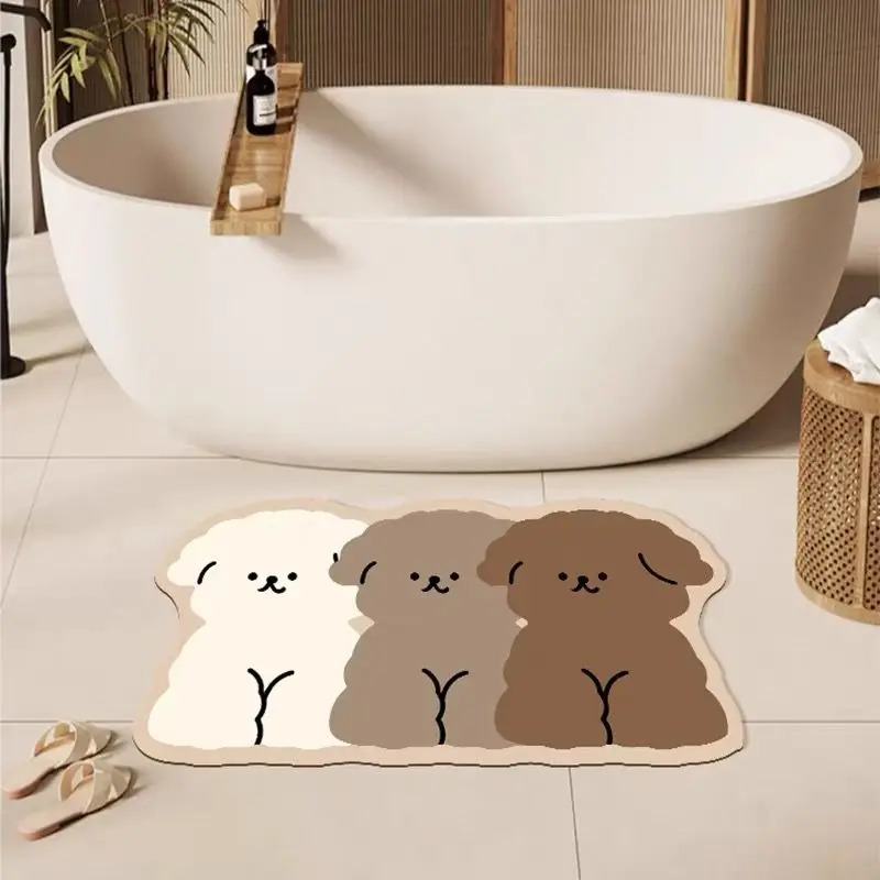 1PC Cute Dog Shaped Bathroom F - огляд і ціна Zara Home Bathroom Rug