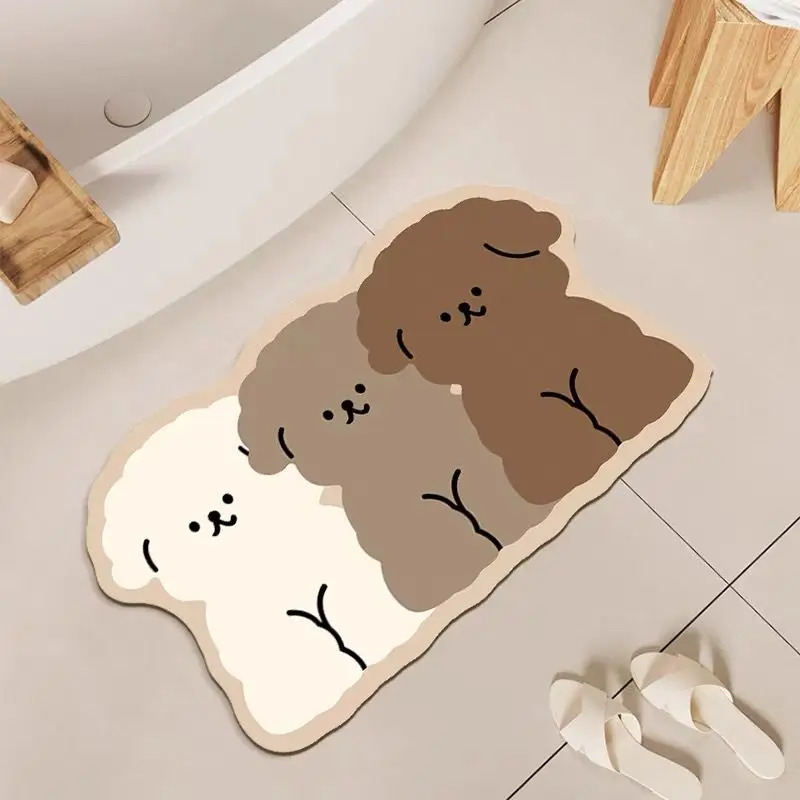 1PC Cute Dog Shaped Bathroom F - огляд і ціна Zara Home Bathroom Rug