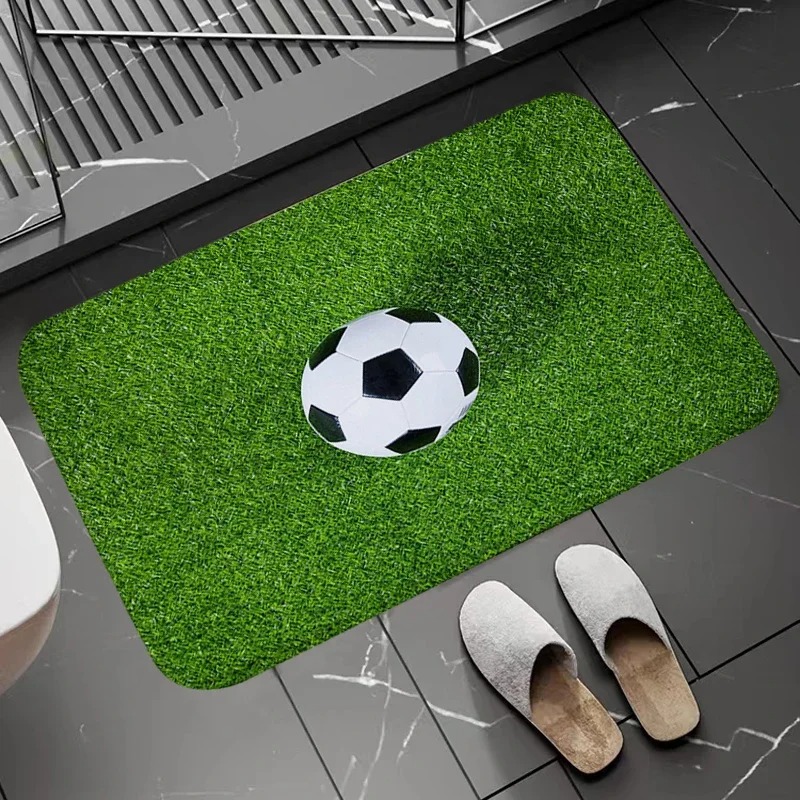 Soccer Field Pattern Door Mat  - огляд і ціна Zara Home Bathroom Rug