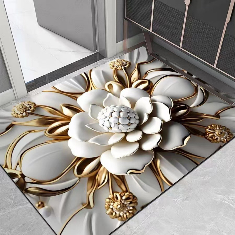 VIKAMA Light Luxury Lotus Bath - огляд і ціна Zara Home Bathroom Rug