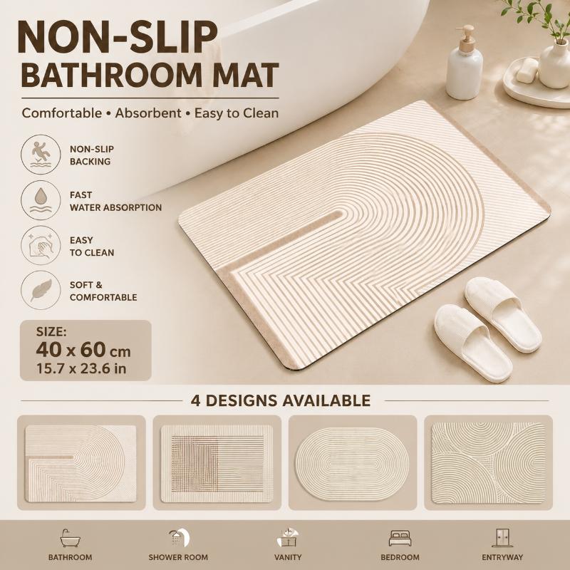 Diatomite Bath Mat Quick Dry A - огляд і ціна Home Bathroom Mats